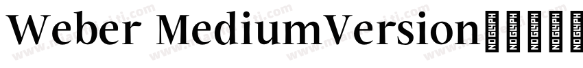 Weber MediumVersion字体转换